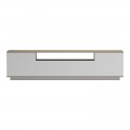 Έπιπλο Τηλεόρασης Winey Pakoworld Σε Sonoma-Λευκή Απόχρωση 180X44.5X44.5Εκ