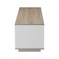 Έπιπλο Τηλεόρασης Winey Pakoworld Σε Sonoma-Λευκή Απόχρωση 180X44.5X44.5Εκ