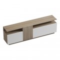 Έπιπλο Τηλεόρασης Vendora Pakoworld Σε Sonoma-Λευκή Απόχρωση 150X29.5X46.3Εκ