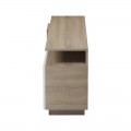 Έπιπλο Τηλεόρασης Vendora Pakoworld Σε Sonoma-Λευκή Απόχρωση 150X29.5X46.3Εκ
