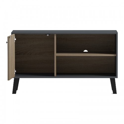 Έπιπλο Τηλεόρασης Tuscany Pakoworld Sonoma-Ανθρακί 100X40X51Εκ