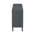 Μπουφές Tuscany Pakoworld Sonoma-Ανθρακί 180X40X78.6Εκ