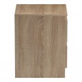 Κομοδίνο Verena Pakoworld Sonoma-Λευκό 40X40X50Εκ