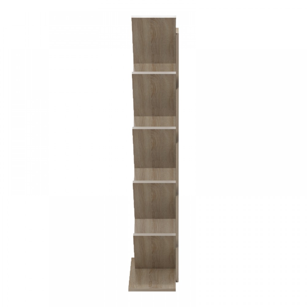 Βιβλιοθήκη Fyllo Pakoworld Sonoma 50X25X141.5Εκ
