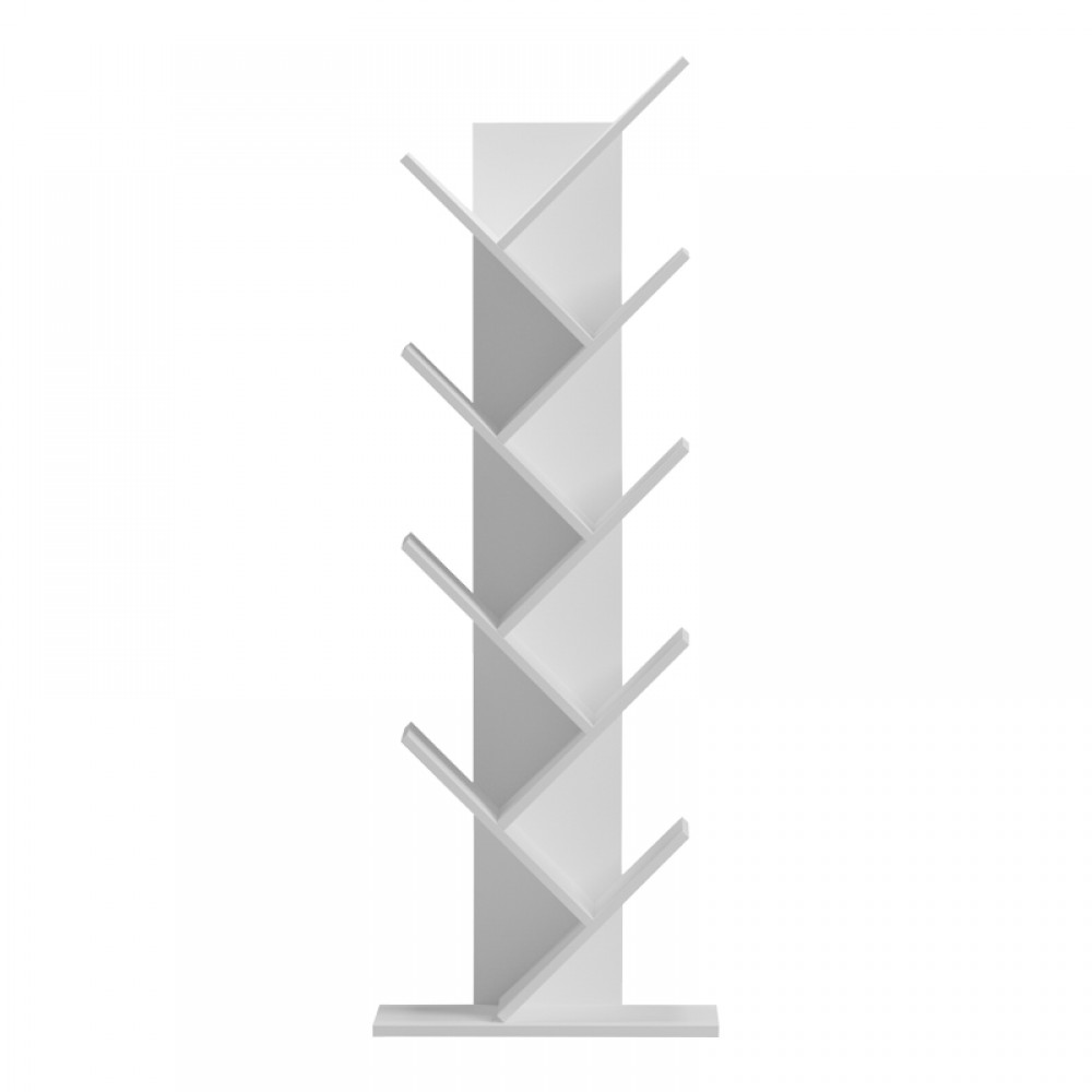 Βιβλιοθήκη Fyllo Pakoworld Λευκό 50X25X141.5Εκ