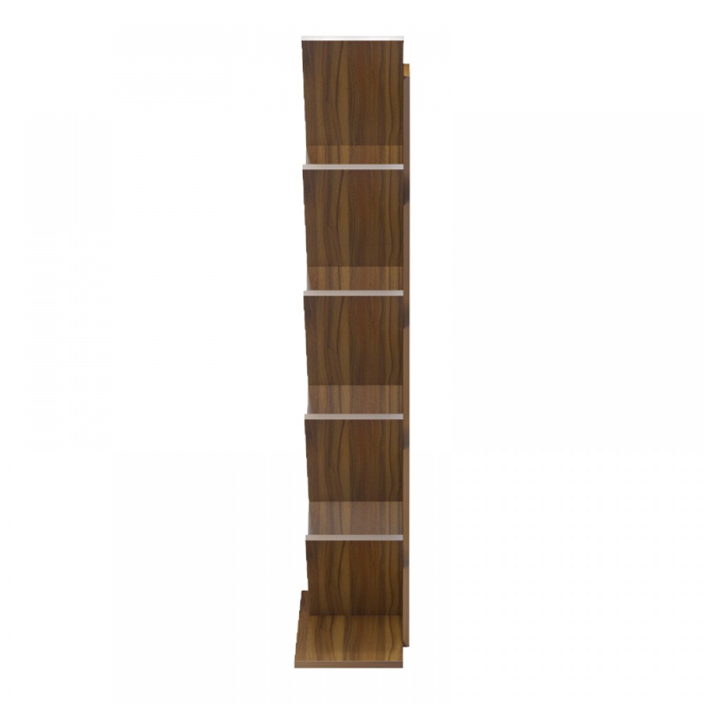 Βιβλιοθήκη Fyllo Pakoworld Καρυδί 50X25X141.5Εκ