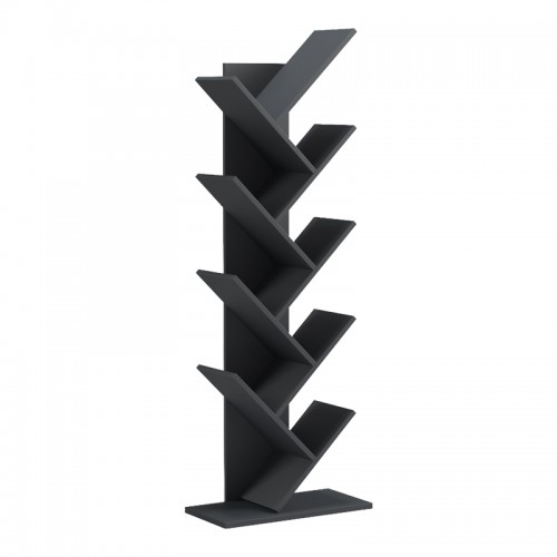 Βιβλιοθήκη Fyllo Pakoworld Ανθρακί 50X25X141.5Εκ