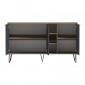 Μπουφές Balain Pakoworld Sonoma-Ανθρακί 142X35.5X83Εκ