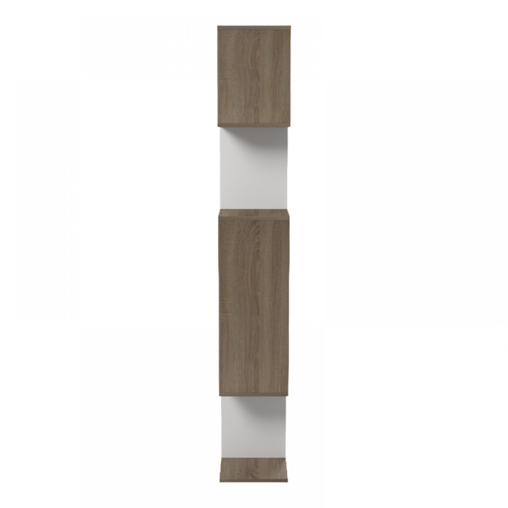 Βιβλιοθήκη Mito Pakoworld Sonoma - Λευκό 108.5X25X161Εκ