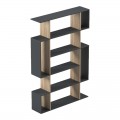 Βιβλιοθήκη Mito Pakoworld Ανθρακί - Sonoma 108.5X25X161Εκ