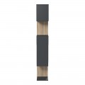 Βιβλιοθήκη Mito Pakoworld Ανθρακί - Sonoma 108.5X25X161Εκ