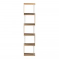Βιβλιοθήκη Cubik Pakoworld Sonoma- Γκρι Μπεζ Οψη Μαρμάρου 35X30X161Εκ