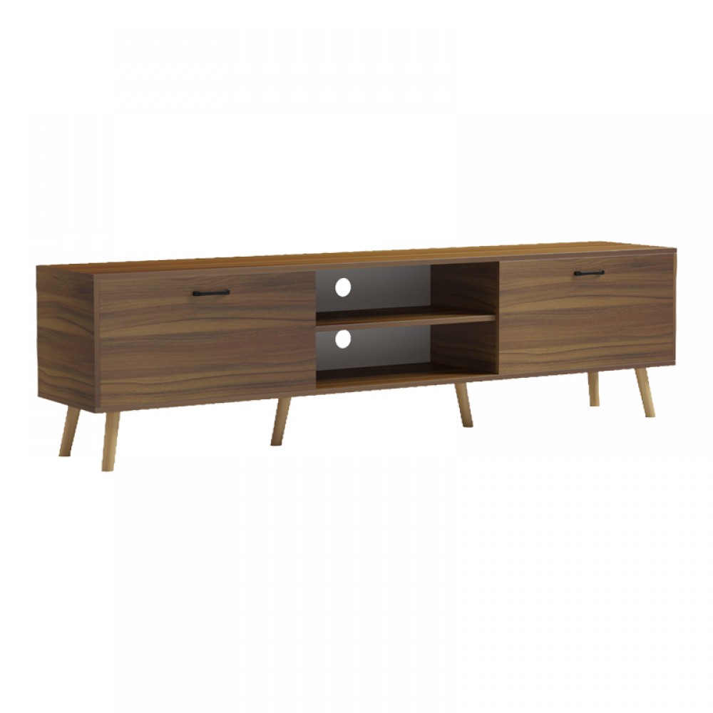 Έπιπλο Τηλεόρασης Gorna Pakoworld Καρυδί 180X35X48.6Εκ