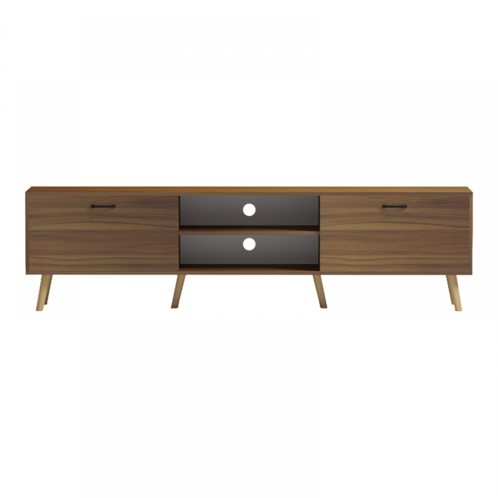 Έπιπλο Τηλεόρασης Gorna Pakoworld Καρυδί 180X35X48.6Εκ