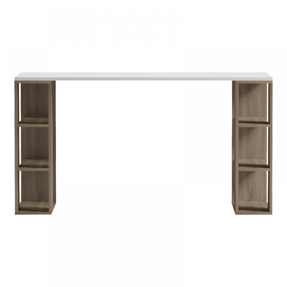 Γραφείο Εργασίας Praga Pakoworld Sonoma-Λευκό 140X60X75Εκ