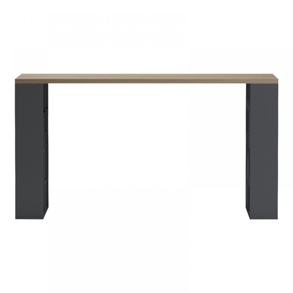 Γραφείο Εργασίας Lovet Pakoworld Ανθρακί-Sonoma 140X60X72Εκ