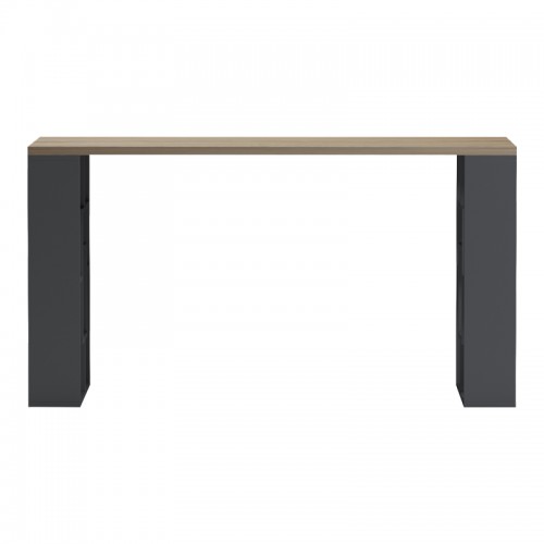 Γραφείο Εργασίας Lovet Pakoworld Ανθρακί-Sonoma 140X60X72Εκ