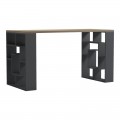 Γραφείο Εργασίας Lovet Pakoworld Ανθρακί-Sonoma 140X60X72Εκ