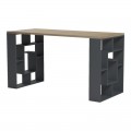 Γραφείο Εργασίας Lovet Pakoworld Ανθρακί-Sonoma 140X60X72Εκ
