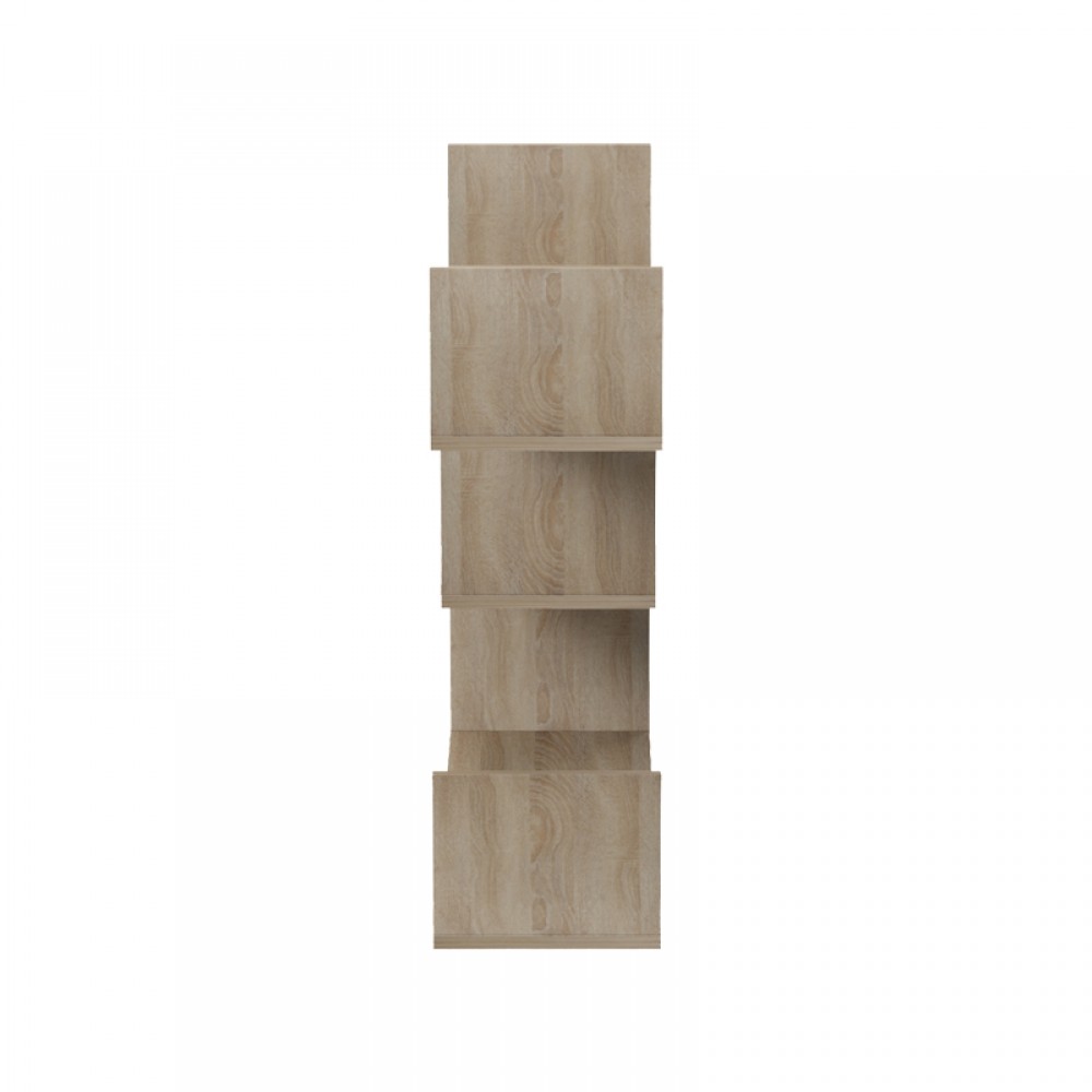 Ραφιέρα Τοίχου Tiber Pakoworld Sonoma 120X22X67Εκ