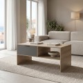 Τραπέζι Σαλονιού Felina Pakoworld Sonoma-Ανθρακί 100X50X45Εκ