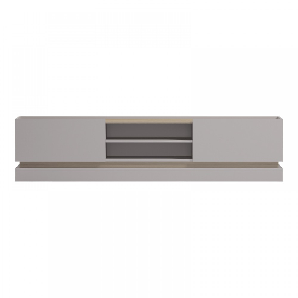 Έπιπλο Τηλεόρασης Wendo Pakoworld Taupe-Sonoma 200X37X47Εκ