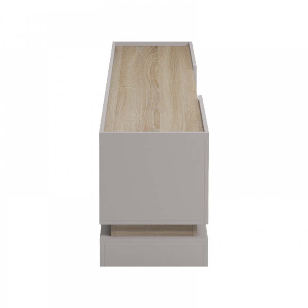 Έπιπλο Τηλεόρασης Wendo Pakoworld Taupe-Sonoma 200X37X47Εκ