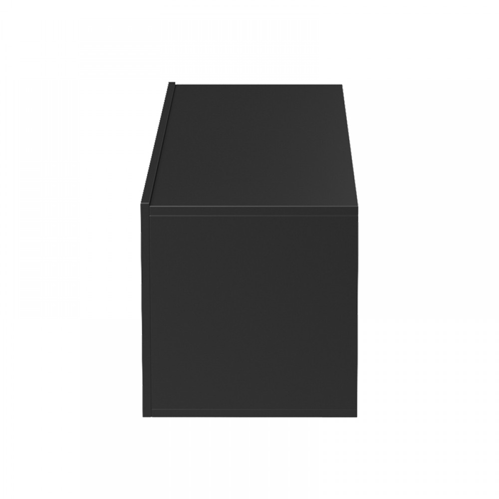 Έπιπλο Τηλεόρασης Επιτοίχιο Olande Pakoworld Oak-Μαύρο 210X35X48Εκ