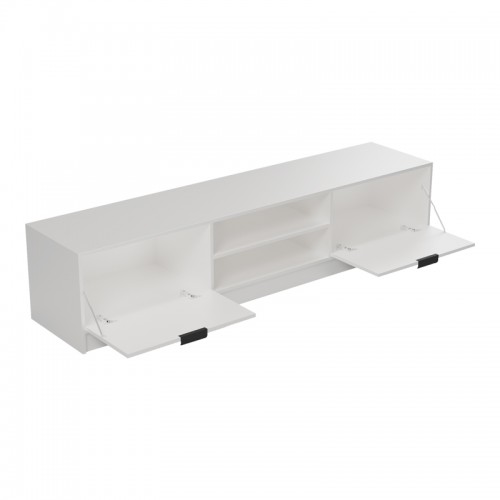 Έπιπλο Τηλεόρασης Lemardo Pakoworld Λευκό 180X40X40Εκ