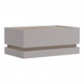 Τραπέζι Σαλονιού Wendo Pakoworld Taupe-Sonoma 97X60X40Εκ