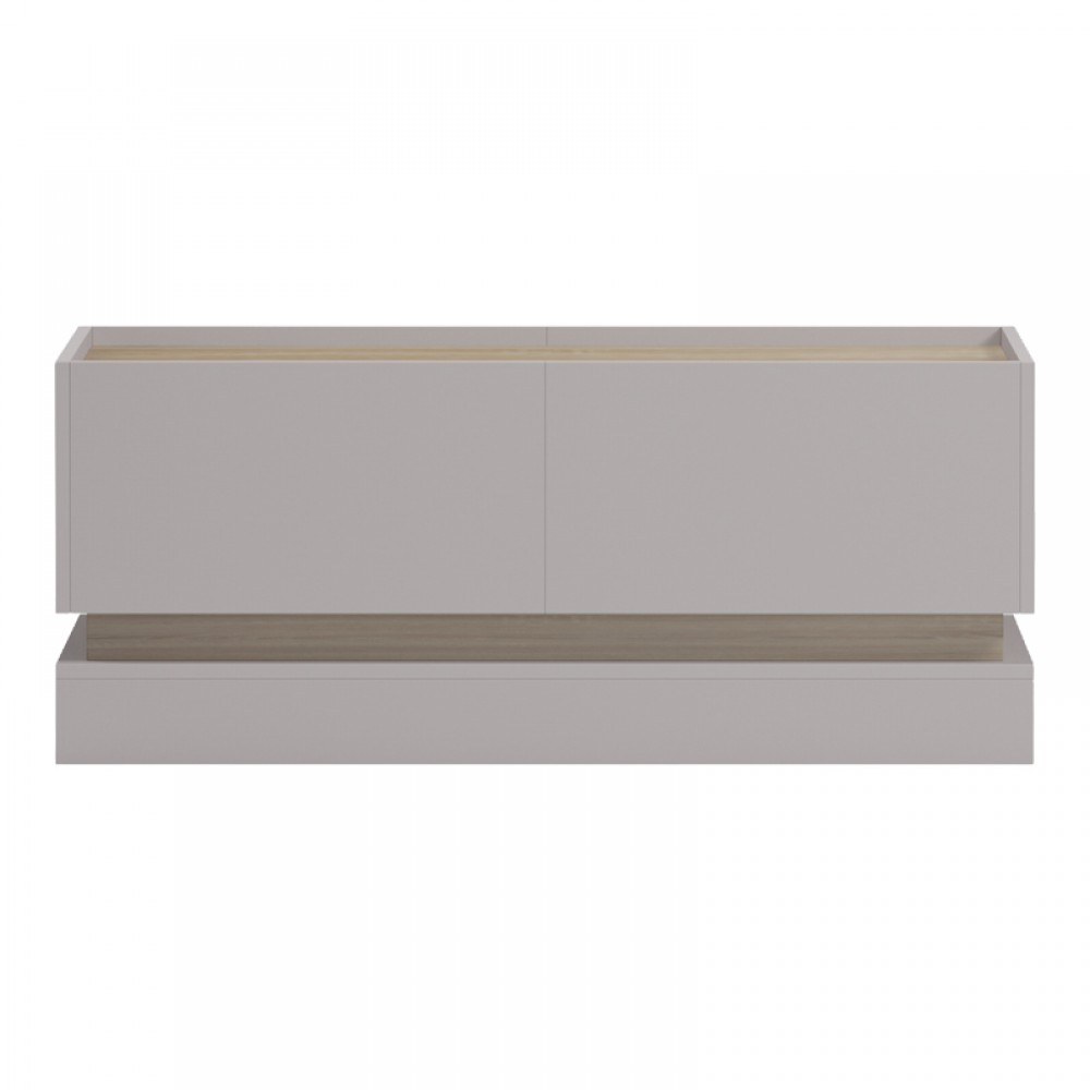 Τραπέζι Σαλονιού Wendo Pakoworld Taupe-Sonoma 97X60X40Εκ