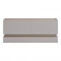 Τραπέζι Σαλονιού Wendo Pakoworld Taupe-Sonoma 97X60X40Εκ