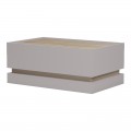 Τραπέζι Σαλονιού Wendo Pakoworld Taupe-Sonoma 97X60X40Εκ