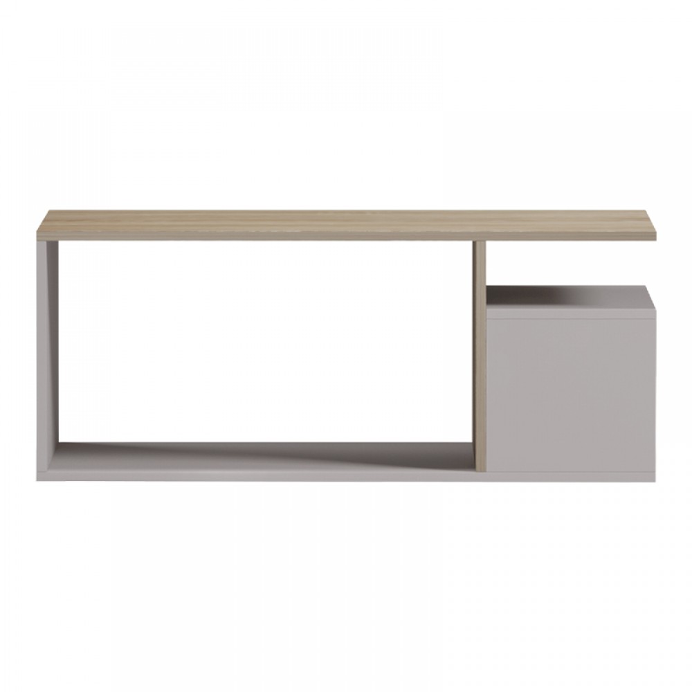 Τραπέζι Σαλονιού Wendo Pakoworld Taupe-Sonoma 91X37X50Εκ