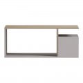 Τραπέζι Σαλονιού Wendo Pakoworld Taupe-Sonoma 91X37X50Εκ