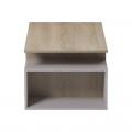 Τραπέζι Σαλονιού Wendo Pakoworld Taupe-Sonoma 91X37X50Εκ