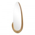 Καθρέπτης Οβάλ Marly Pakoworld Mdf Σε Φυσική Απόχρωση 50.5X4X127Εκ