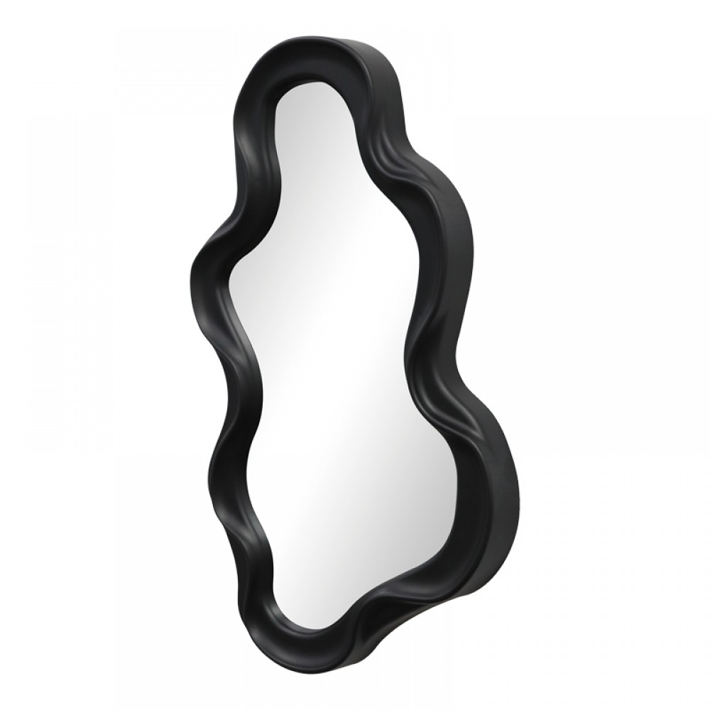 Καθρέπτης Liquid Pakoworld Pp Σε Μαύρη Απόχρωση 26X2.7X39Εκ
