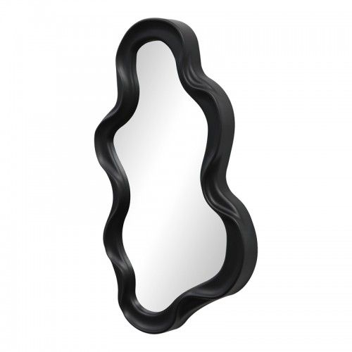 Καθρέπτης Liquid Pakoworld Pp Σε Μαύρη Απόχρωση 26X2.7X39Εκ