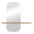 Καθρέπτης Lunaria Pakoworld Mdf Σε Φυσική Απόχρωση 60X11.5X60Εκ