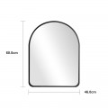 Καθρέπτης Selene Pakoworld Μαύρο Mdf 46X1.2X60 Εκ