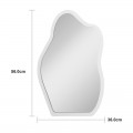 Καθρέπτης Evanthia Pakoworld Λευκό Mdf 36X1.2X56 Εκ