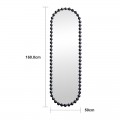 Καθρέπτης Myrtus Pakoworld Χρυσό Μέταλλο 40X2,5X160 Εκ