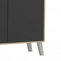 Μπουφές Billie Pakoworld Sonoma-Γκρι 149X40X77Εκ