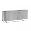 Μπουφές Kinley Pakoworld Sonoma 210X40X82Εκ