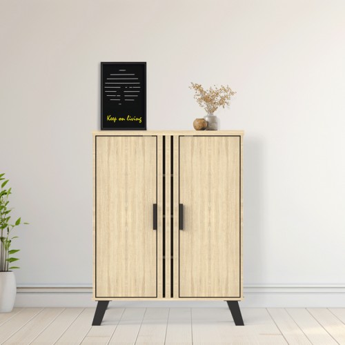 Παπουτσοθήκη-Ντουλάπι Shoby Pakoworld Sonoma 70.5X30X91Εκ