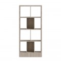 Βιβλιοθήκη Dividre Pakoworld Sonoma Oak Μελαμίνης 80X30X181Εκ