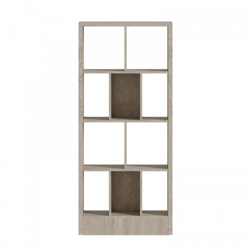 Βιβλιοθήκη Dividre Pakoworld Sonoma Oak Μελαμίνης 80X30X181Εκ