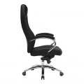 Καρέκλα Γραφείου Διευθυντή Ionia Pakoworld Μαύρο Pu 67X49,5X115-123Εκ