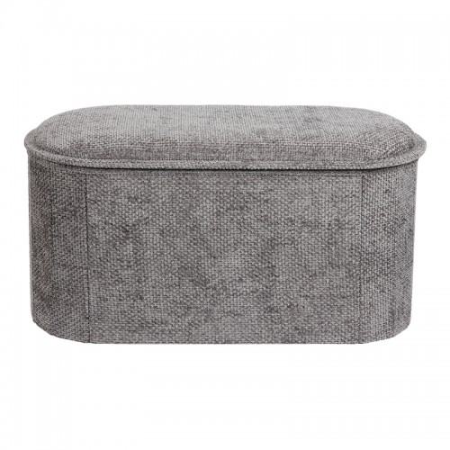 Σκαμπό-Μπαούλο Trebia Pakoworld Γκρι Ύφασμα 76X38X38Εκ